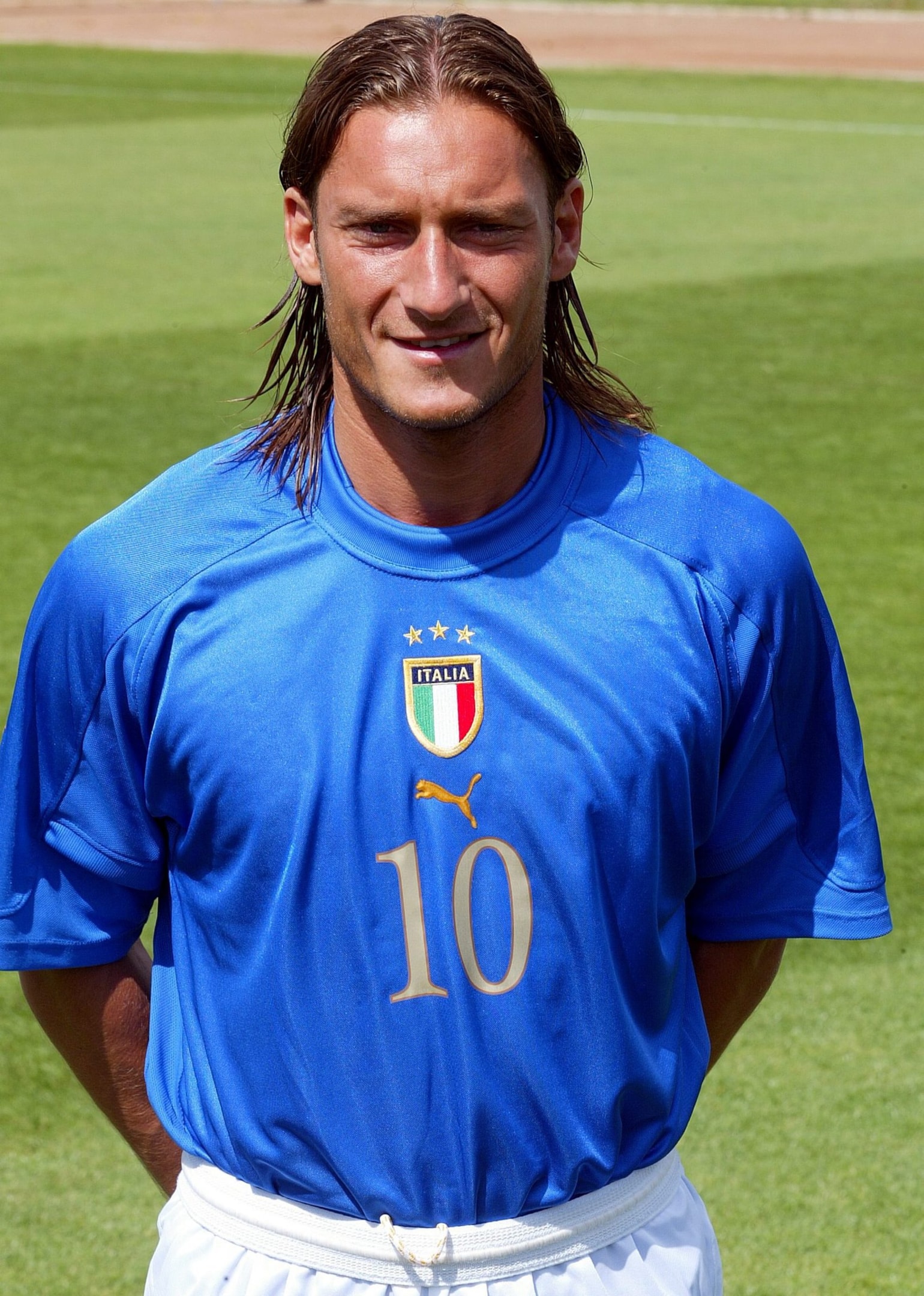 L'inconica acconciatura di Totti nelle prime fasi della sua carriera professionistica