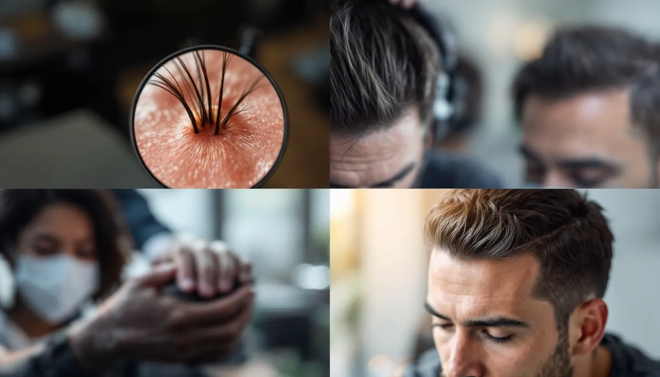 Alcuni esempi che evidenziano la potenziale forza e quindi durata dei capelli trapiantati.
