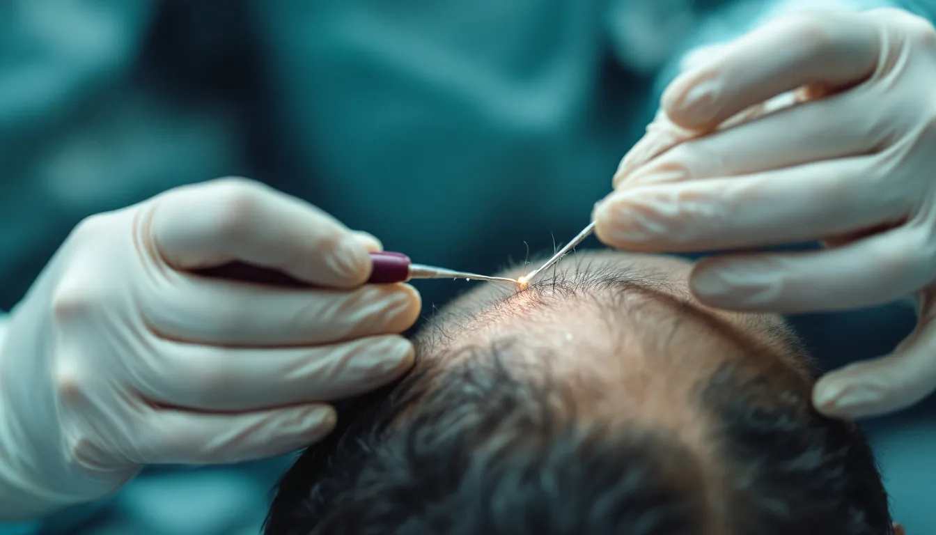 Un'immagine che rappresenta la medicina rigenerativa nel trapianto di capelli.